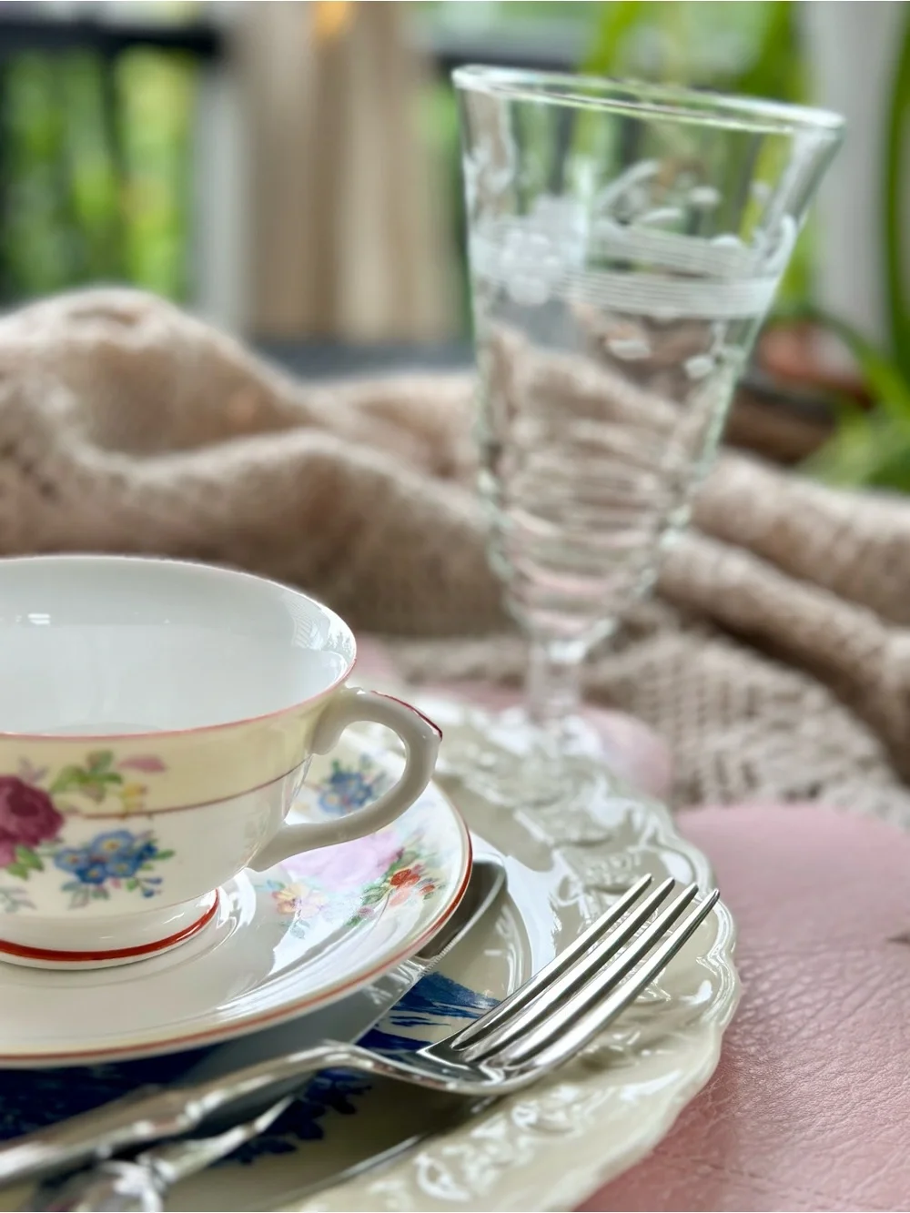 Vintage Shelton Japan Tea Cup Saucer Set Tea For Three Cottagecore Floral